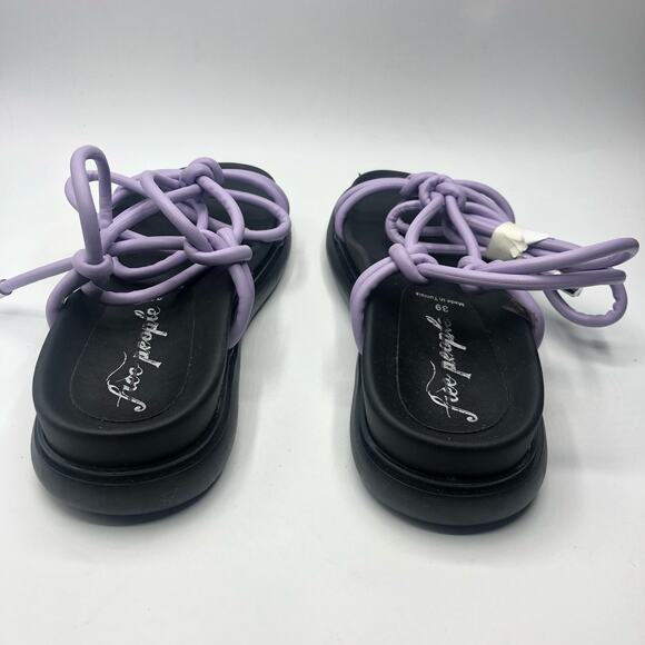Free People Below Deck Wrap Sandals in Orchid Size EU 39/US 9 - Picture 6 of 9